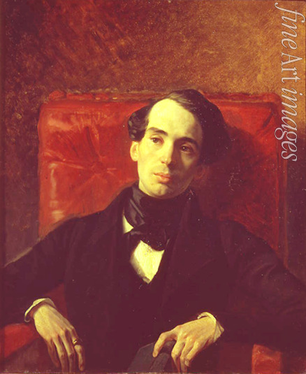 Briullov Karl Pavlovich - Portrait of the author Alexander Strugovshchikov (1808-1878)