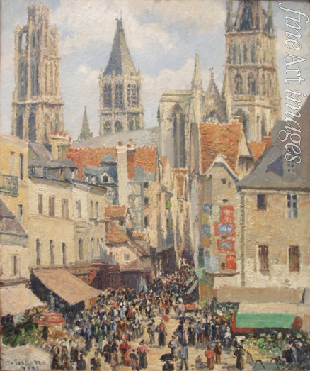 Pissarro Camille - Rue de l'Épicerie, Rouen