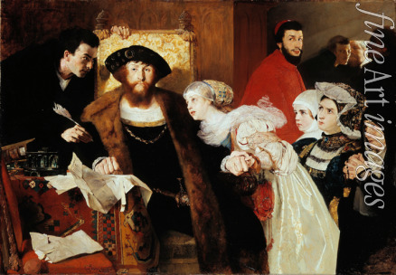 Peterssen Eilif - Christian II Signing the Death Warrant of Torben Oxe