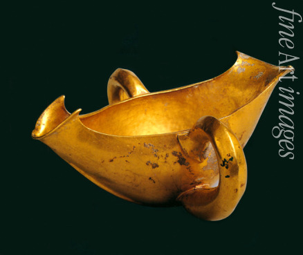 Gold von Troja Schatz des Priamos - Saucenschüssel mit Doppelauslauf und zwei Griffen