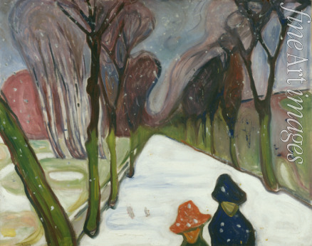 Munch Edvard - New Snow in the Avenue