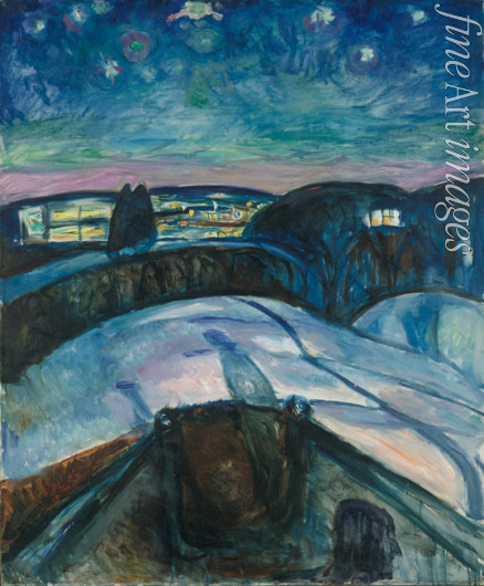 Munch Edvard - Die Sternennacht