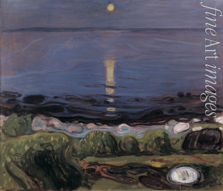 Munch Edvard - Sommernacht am Strand