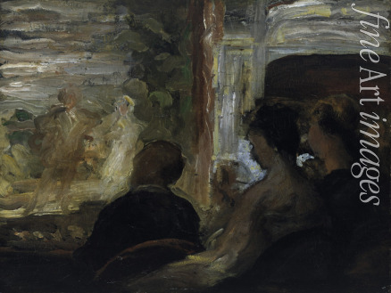 Daumier Honoré - The Theatre Box