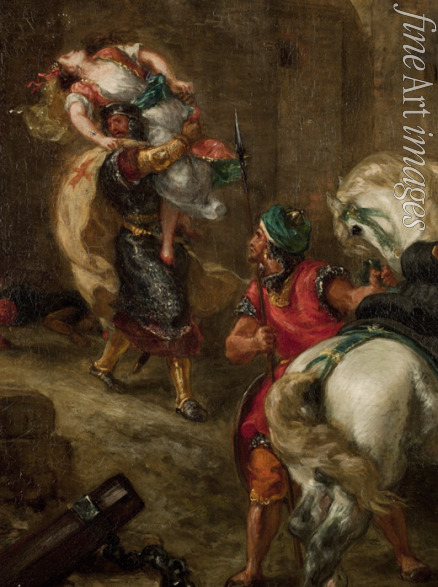 Delacroix Eugène - The Rape of Rebecca