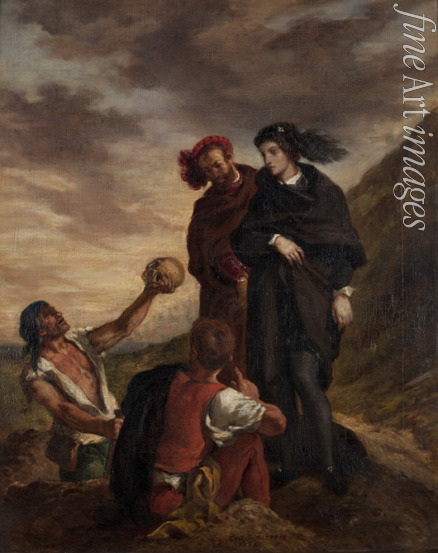 Delacroix Eugène - Hamlet and Horatio in the Graveyard