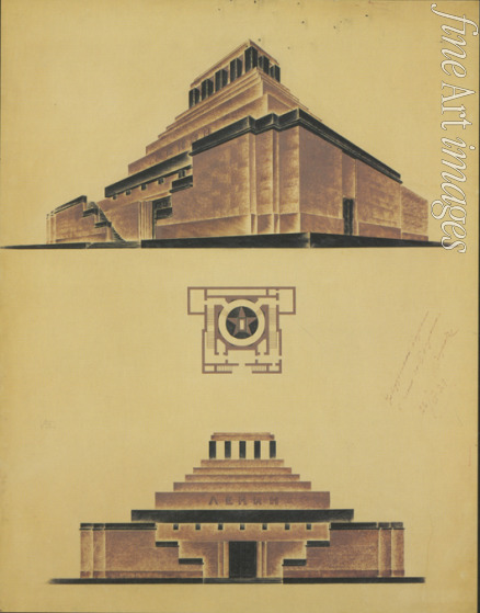 Schtschussew Alexei Wiktorowitsch - Das Lenin-Mausoleum (Erste Version des endgültigen Projekts)