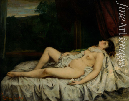 Courbet Gustave - Die schlafende Nackte