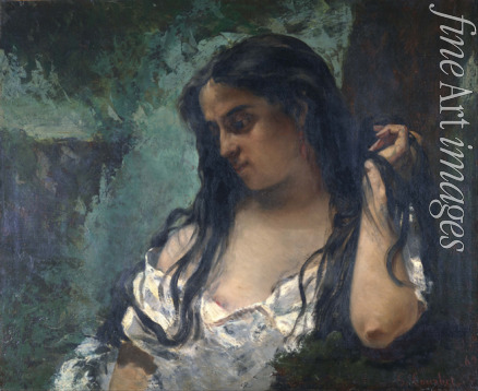Courbet Gustave - Die Zigeunerin