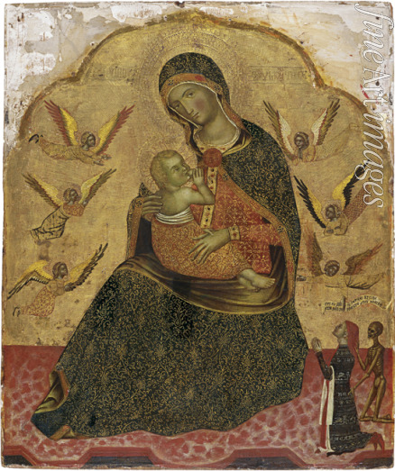 Anonymous - The Virgin of Humility with Angels and a Donor