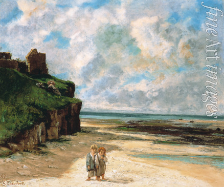 Courbet Gustave - The Beach at Saint-Aubin-sur-Mer