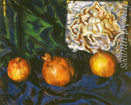 Kustodiev Boris Michaylovich - Still life. Pomegranates