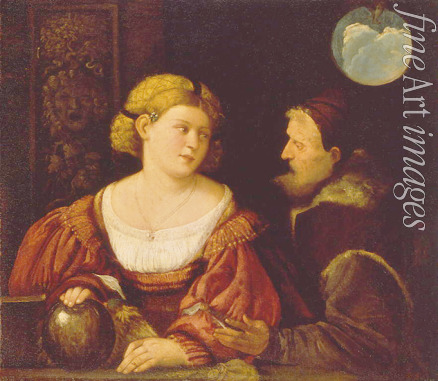 Cariani Giovanni - Die Versuchung (Alter Mann und junge Frau)