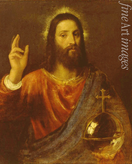 Tizian - Christ der Erlöser (Salvator Mundi)