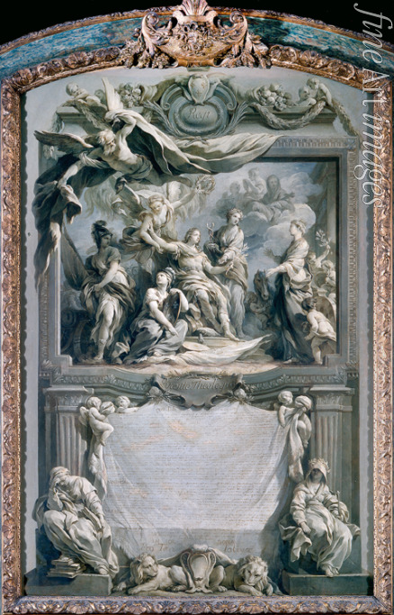 Le Moyne François - Louis XV. bringt Europa den Frieden