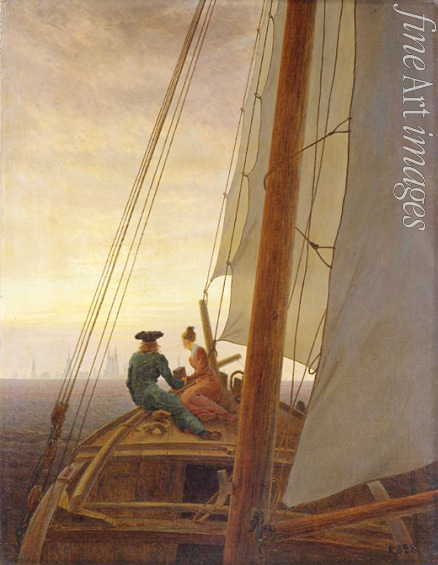 Friedrich Caspar David - On Board a Sailing Ship
