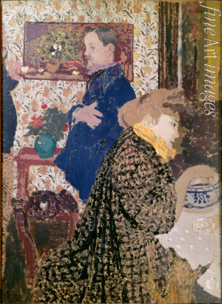 Vuillard Édouard - Vallotton and Misia in the Dining Room at Rue Saint-Florentin
