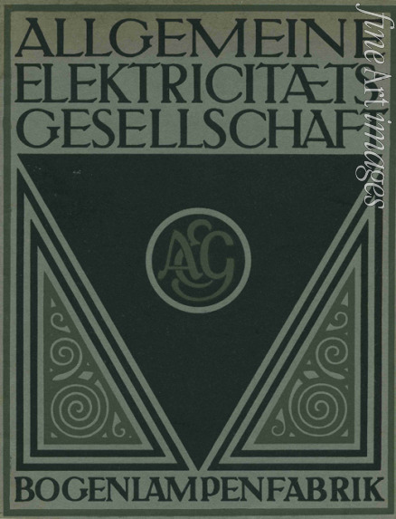 Behrens Peter - Titelblatt einer AEG Produktbroschüre