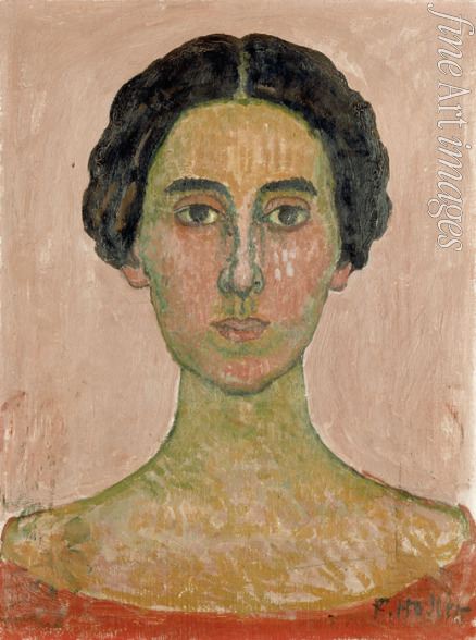 Hodler Ferdinand - Portrait of Valentine Godé-Darel (Head of French woman)