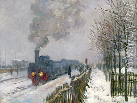 Monet Claude - Zug im Schnee (Die Lokomotive)