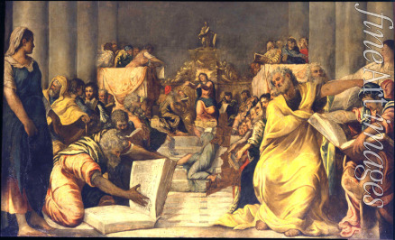 Tintoretto Jacopo - Jesus zwischen den Schriftgelehrten