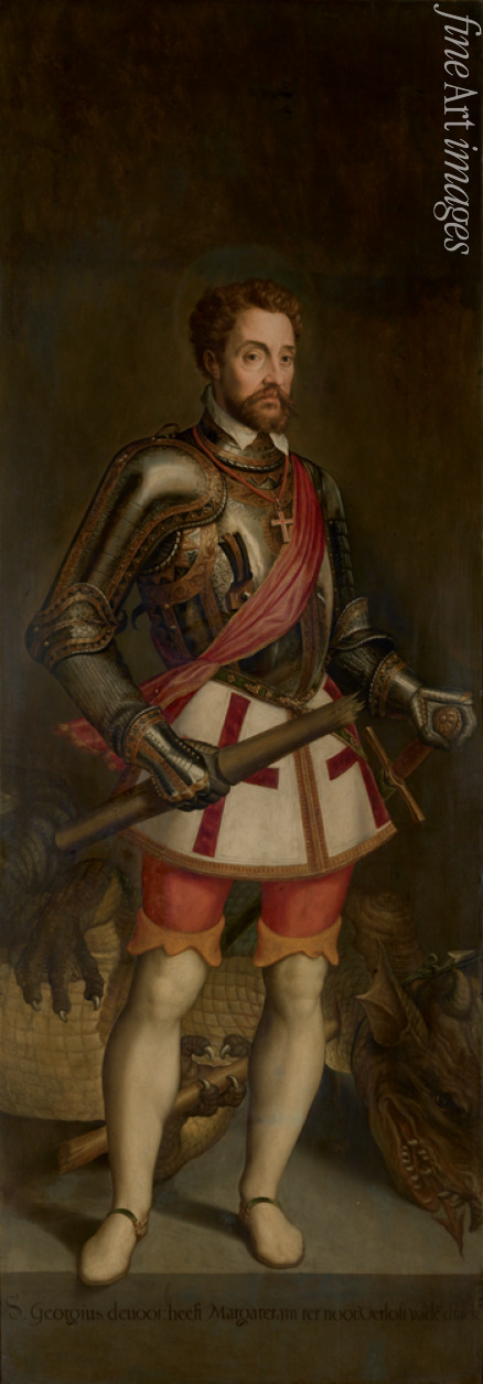 Coxcie (Coxie) Michiel - Self portrait as Saint George