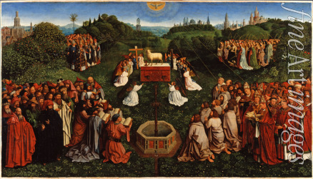 Coxcie (Coxie) Michiel - Die Anbetung des Lammes (Kopie nach dem Genter Altar)