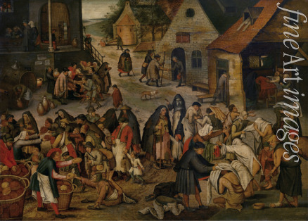 Brueghel Pieter der Jüngere - Die Sieben Werke der Barmherzigkeit