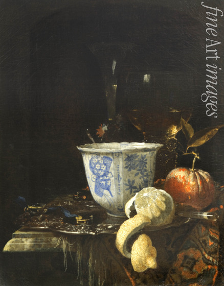 Kalf Willem - Still life with a Chinese porcelain bowl