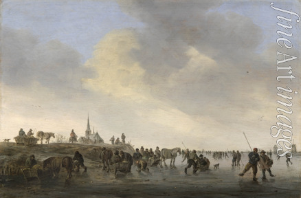 Goyen Jan Josefsz van - Eisvergnügen auf der Merwede bei Dordrecht