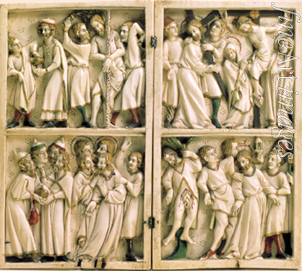 West European Applied Art - Diptych with Gospel Subjects