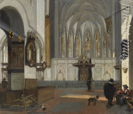 Witte Emanuel de - View of the choir of the St John's church in Utrecht