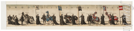 Doetecum Joannes van - Trauerprozession in Antwerpen anlässlich des Todes von Kaiser Karl V., 1558