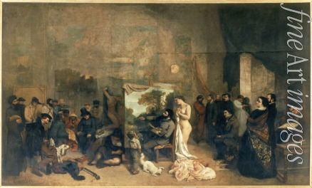Courbet Gustave - Das Atelier des Malers. Eine wirkliche Allegorie, die sieben Jahre meines Künstlerlebens zusammenfasst