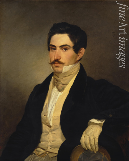 Briullov Karl Pavlovich - Portrait of Nikolay Alexeevich Okhotnikov