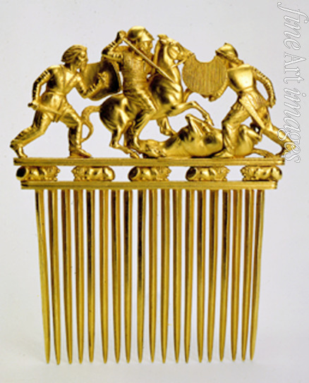 Scythian Art - Comb with a fighting scene
