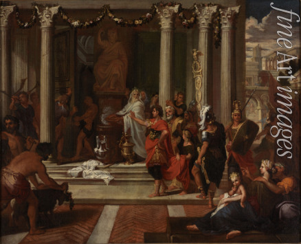 Boullogne Louis de der Jüngere - Augustus schließt den Tempel des Janus