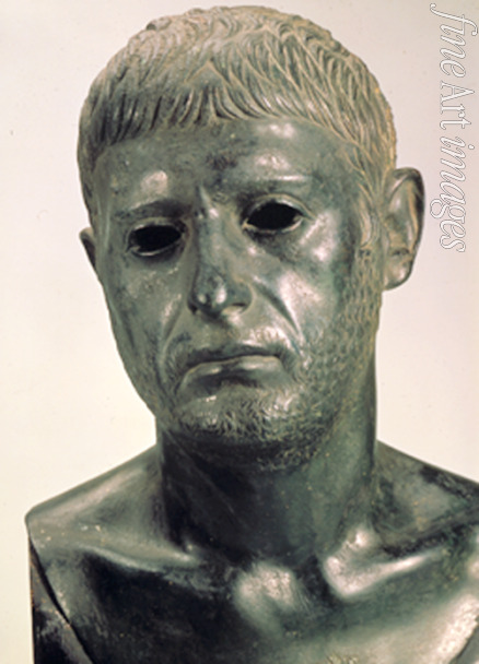 Klassische Antike Kunst - Büste eines Römers (Sextus Pompeius?)