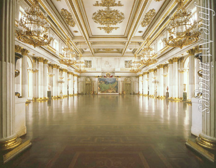 Quarenghi Giacomo Antonio Domenico - The George Hall (Great Throne Hall) in the Winter Palace