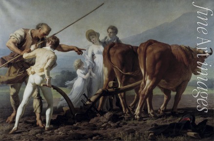 Vincent François André - The Ploughing Lesson