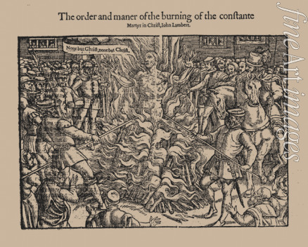 Anonymous - The order and maner of the burning of the constante Martyr in Christ, John Lambert. (From Acts and Monuments by John Foxe