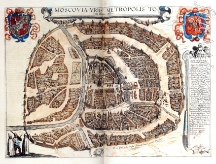 Braun Georg - Map of Moscow