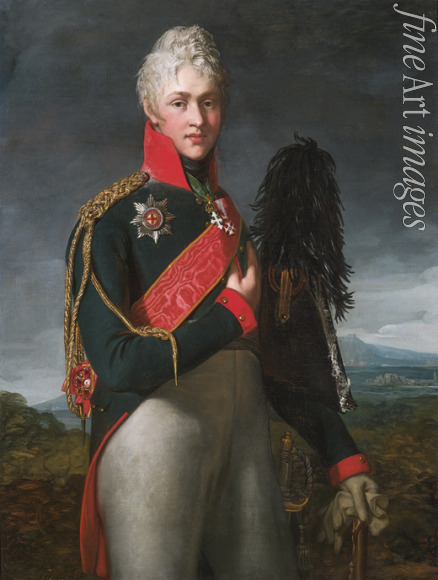 Mosnier Jean Laurent - Porträt von Arkadi Alexandrowitsch Suworow (1784-1811), Graf Rymnikski