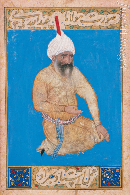 Behzad (Kamal ud-Din Behzad Herawi) - Porträt von Dichter Hatefi (1454–1521)