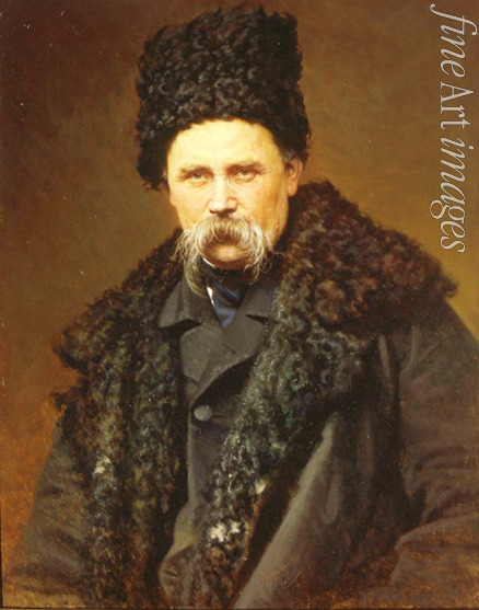 Kramskoi Iwan Nikolajewitsch - Porträt von Dichter Taras Schewtschenko (1814-1861)