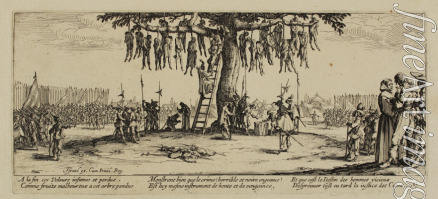 Callot Jacques - The Miseries and Misfortunes of War, folio 11: The Hanging