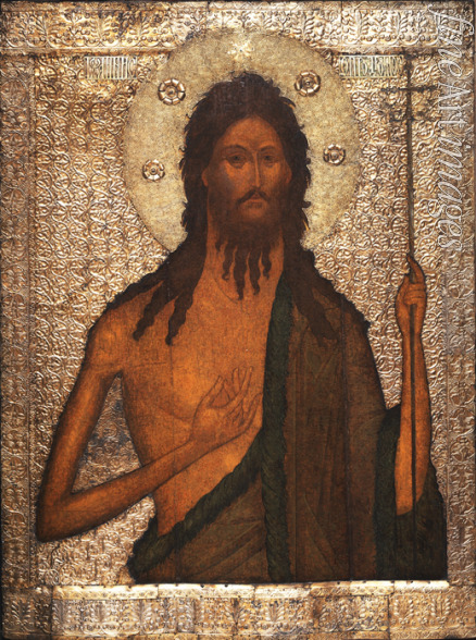Russische Ikone - Der Heilige Johannes der Täufer