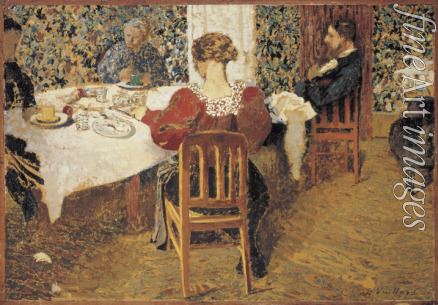 Vuillard Édouard - A table (Le Dejeuner)