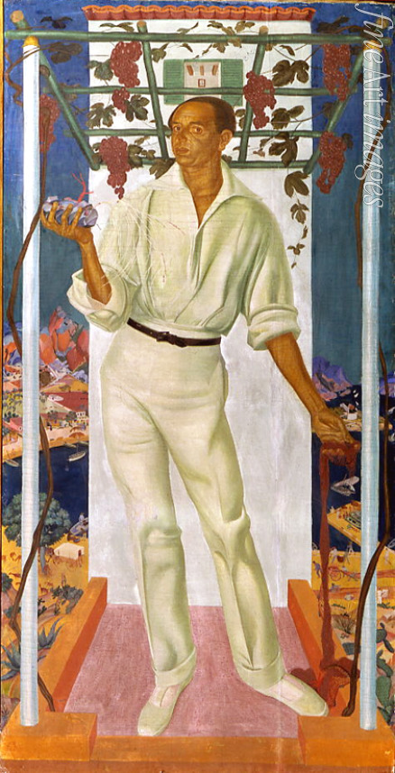 Jakowlew Alexander Jewgenjewitsch - Porträt des mexikanischen Malers Roberto Montenegro Nervo (1887-1968)