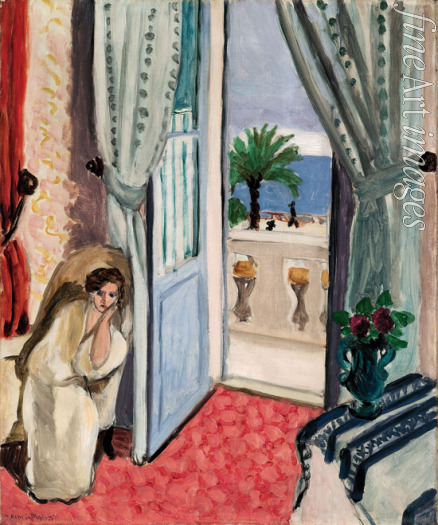Matisse Henri - Interieur in Nice (Zimmer im Hôtel Méditerranée)